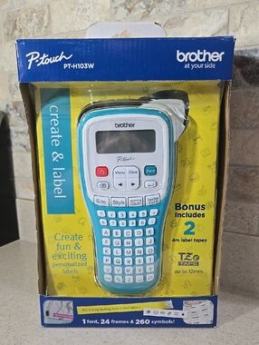 Brother P-touch PT-H103W Handheld Label Maker